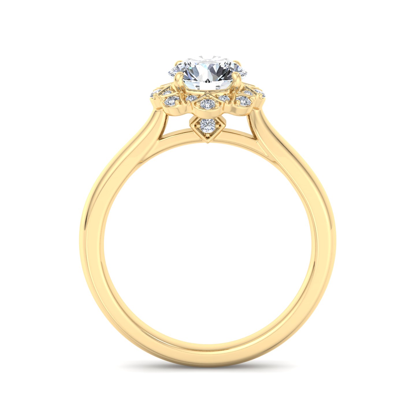 Harley Halo Engagement Ring